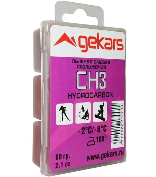 Парафин скольжения GEKARS СН-3 темп. -2-8С 60 гр. фиолетовый