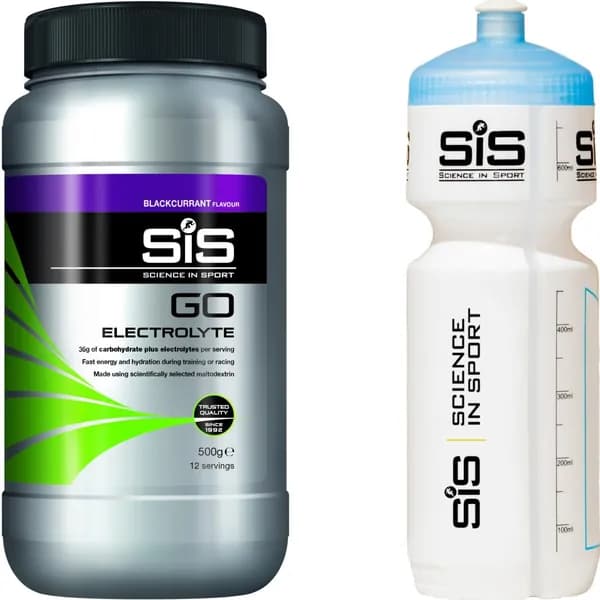 Изотоник SCIENCE IN SPORT (SiS) GO Electrolyte + Бутылочка белая Черная смородина №3, Выносливость и восполнение электролитов