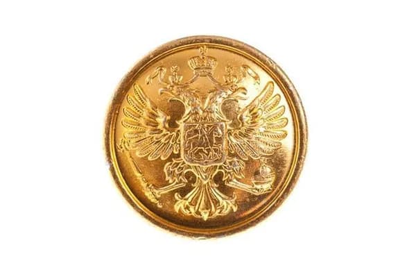Комплект Пуговиц "Герб РФ" 22 мм с борт. (зол.), 6 шт
