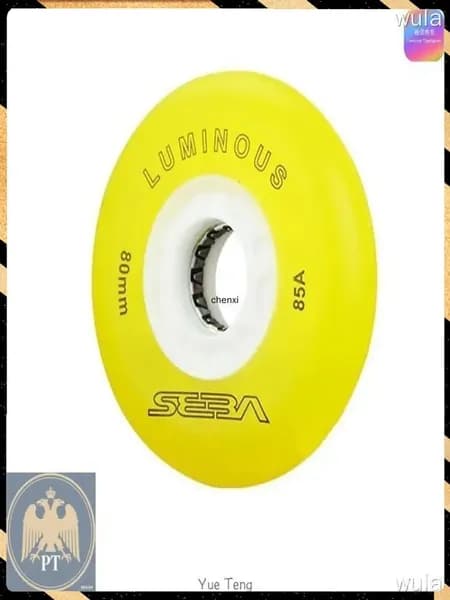 Колеса для роликов светящиеся Seba Luminous 80mm/85A желтые 4шт