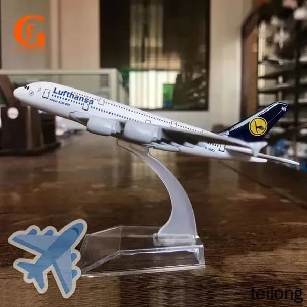 Металлический Модель Самолета Аэробус 380, Германия Люфтганза А380