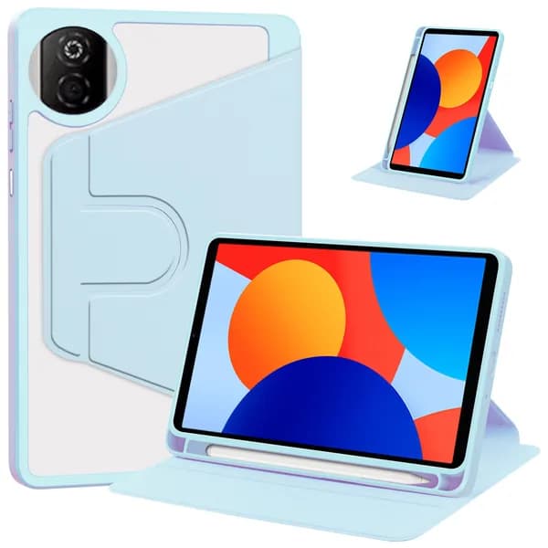 Совместимый с HONOR PAD X7 8.7 дюйма вращающийся корпус, крышка подставки с поворотом на 360 градусов, многоугольная крышка для просмотра с ручкой