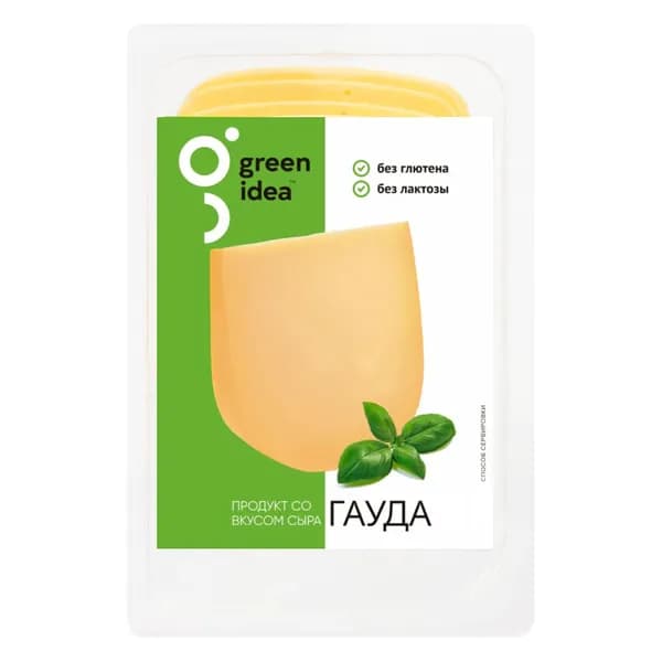 Сыр растительный Гауда 150 г, Green Idea, нарезка