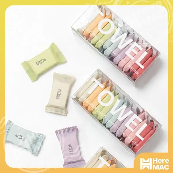 14шт одноразовых сжатых полотенец для мытья лица купания