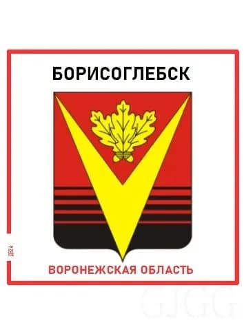 Борисоглебск. Гербы России. Магнит на память