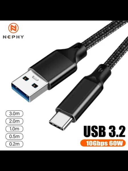 Кабель USB 3.2 Gen2 Type A-C для iPhone 15 Pro Max, Samsung