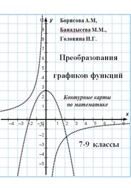 Преобразования графиков функций. 7-9 классы. Контурные карты по математике | Марина Банадысева, Ирина Головина | Электронная книга