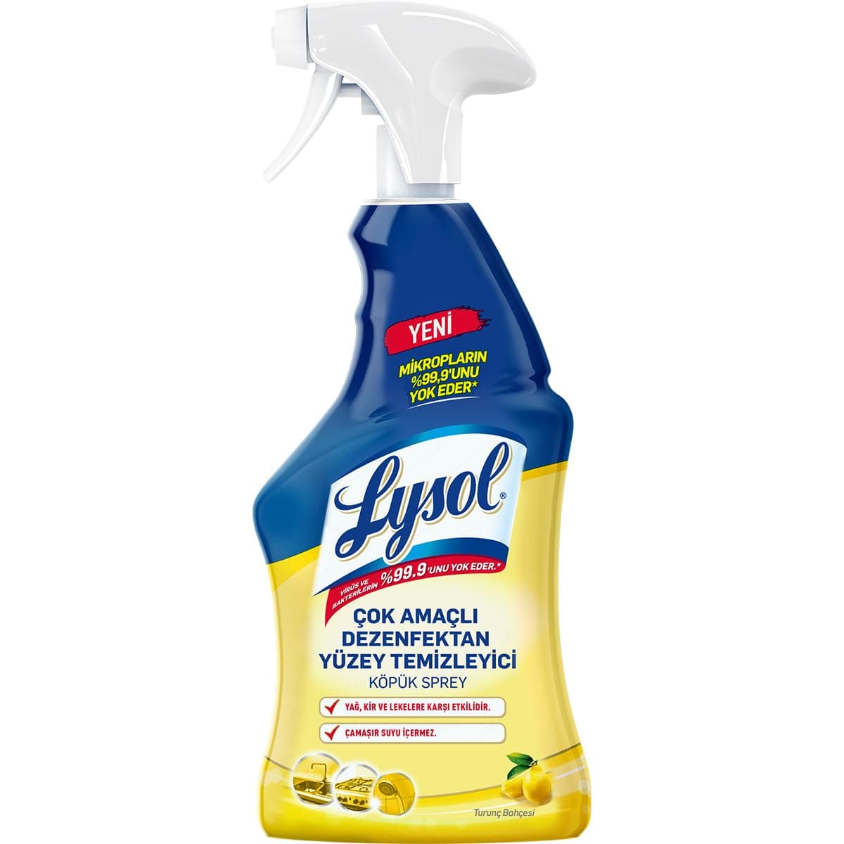 Многоцелевой дезинфицирующий очиститель поверхностей Lysol, пенка-спрей, 750 мл