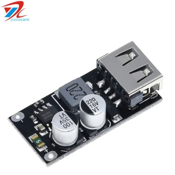 USB QC3.0 QC2.0 4xUSB DC-DC Конвертер для зарядки, понижающий модуль, 6-32 В в 5 В, 9 В, 12 В, 24 В