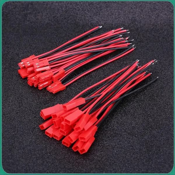 JST Провода, 24 AWG, 2 Пиновые Разъемы, для RC Моделей и LED Строк
