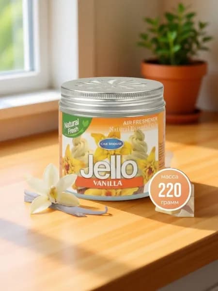 Ароматизатор для автомобиля и дома JELLO Ваниль/vanilla, вонючка в машину /авто парфюм