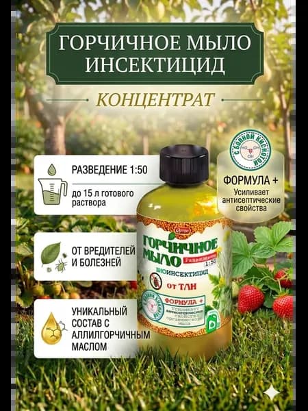 Универсальный БИОИНСЕКТИЦИД "Горчичное мыло" концентрат