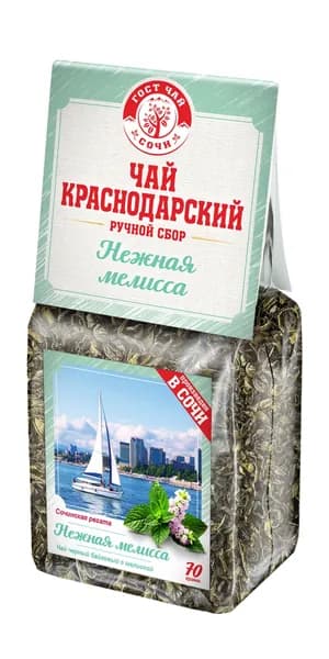 Краснодарский чай Ручной сбор 70г зеленый Нежная Мелисса