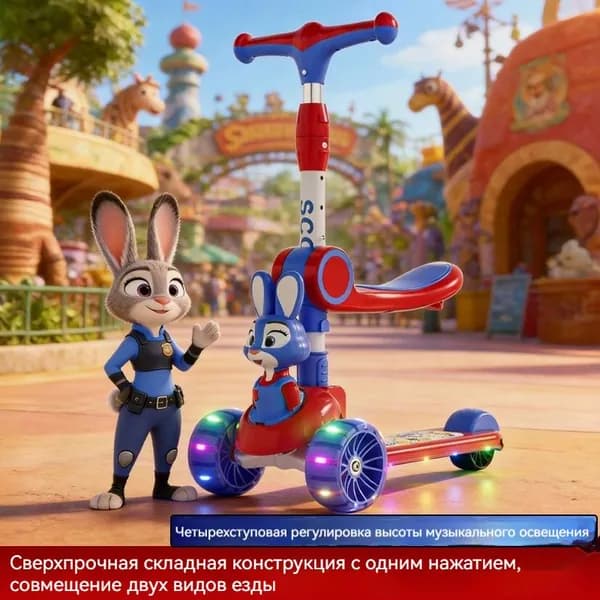 Самокат JKLAPO3RW, красный