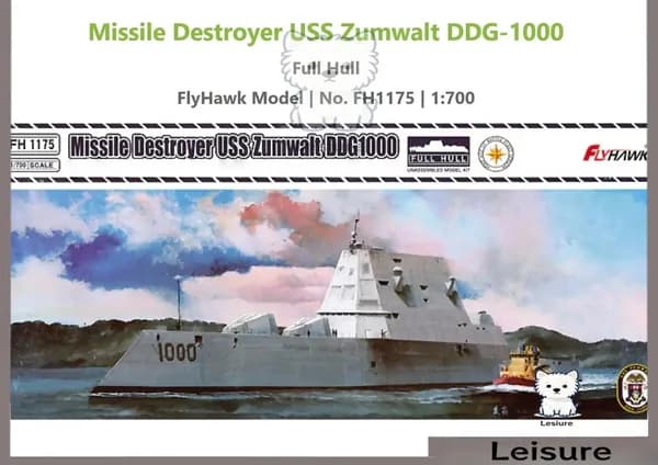 Flyhawk FH1175 1/700 USS DDG1000 Zumwalt ракетного разрушителя сборная модель корабля