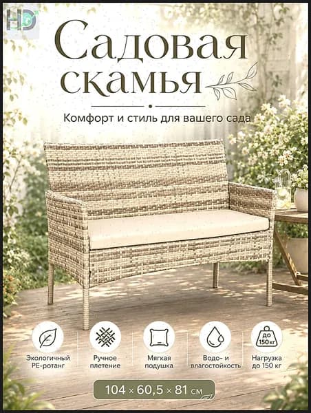 JuTongGuoJi Набор садовой мебели 2персон