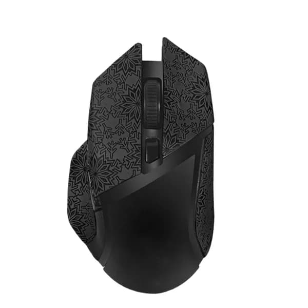(1 комплект) Антискользящие наклейки Для мыши Razer Basilisk - черный снежинка (Для X Hyperspeed V2)