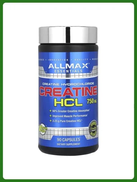 Креатиновый комплекс ALLMAX, Креатин гидрохлорид, 750 мг, 90 капсул
