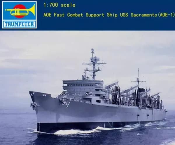 Trumpeter 1/700 05785 Американский Сакраменто AOE-1 сборная модель корабля