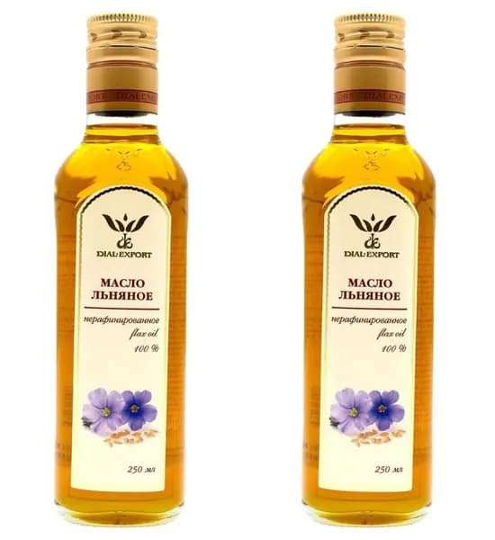 Dial-Export Масло льняное Нерафинированное, 250 мл, 2 шт