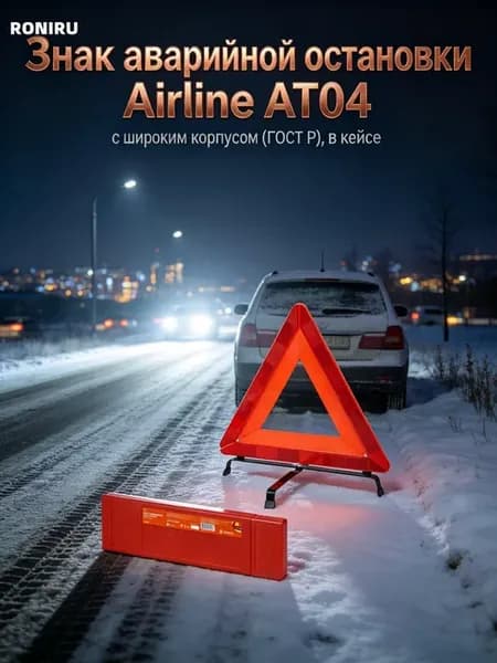 Знак аварийной остановки Airline AT04, 40х40 см