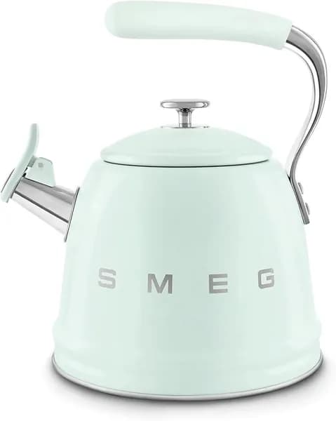 Smeg пастельно-зеленый настольный чайник в стиле 50-х годов, 2,3 л