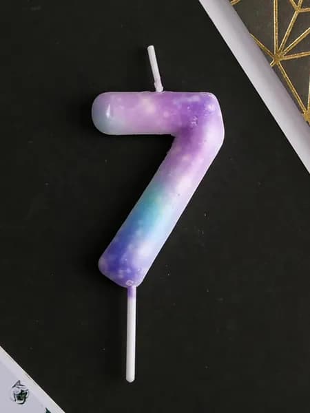 Страна Карнавалия Свечи для торта цифра 7, 8 см