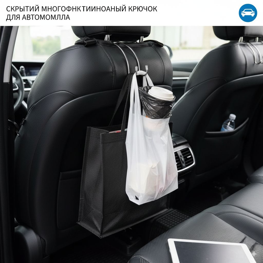 Вешалка автомобильная на подголовник/подарок в машину