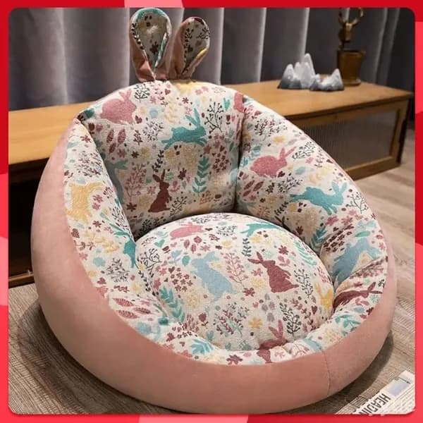 Прямой диван 55х50х50 см,розовый