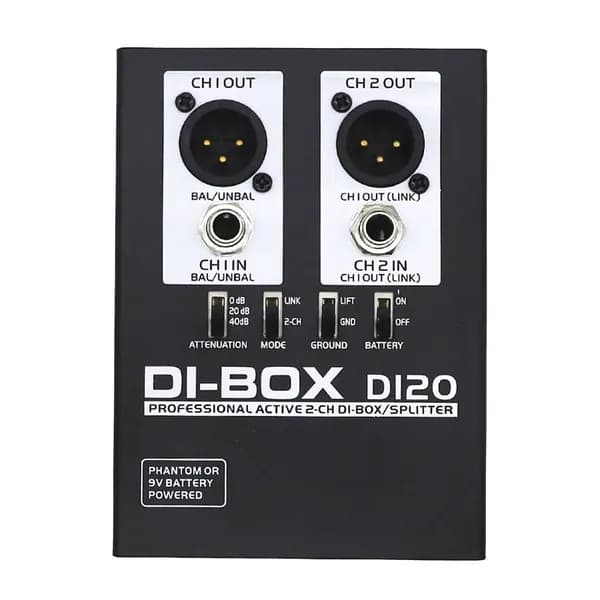 (G N V F) Audio Active DI BOX Коробка С Прямым Впрыском, Малошумящая Гитарная Бас-Гитара