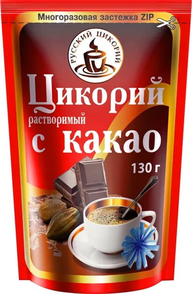 Цикорий РУССКИЙ ЦИКОРИЙ с добавлением какао, 130г