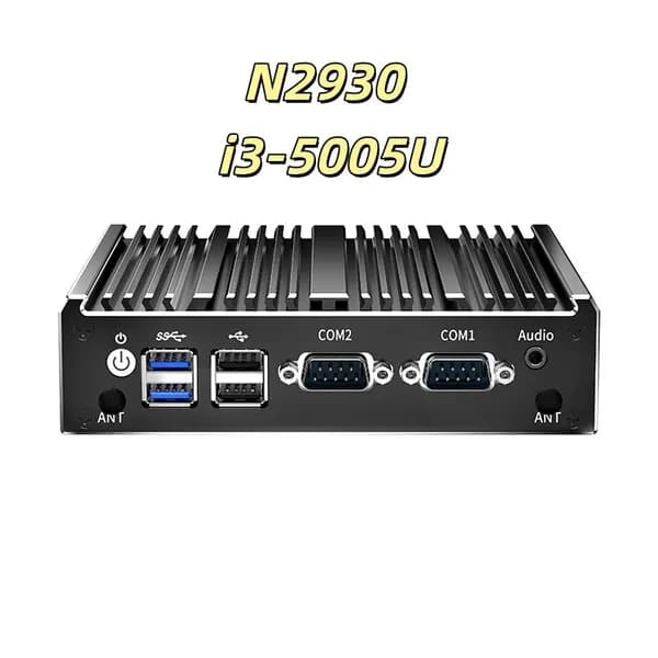 Мини-ПК (Intel Core i3-5005U, RAM Отсутствует, Intel Graphics, Windows), черный матовый