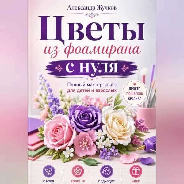 Цветы из фоамирана с нуля. Полный мастер-класс для детей и взрослых | Жучков Александр | Электронная аудиокнига