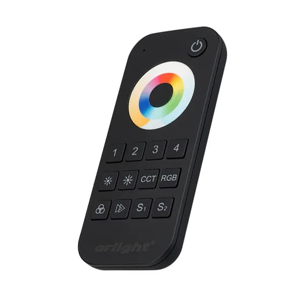 Пульт управления подсветкой SMART-R22-MULTI Black (4 зоны, 2.4G) (Arlight, IP20 Пластик, 5 лет)