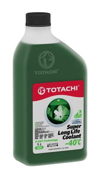 Антифриз Зеленый TOTACHI SLLC (-40C) 1 л лобридный P-OAT