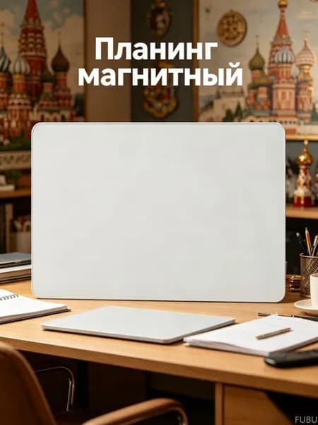 Магнитный стираемый календарь-планнер для холодильника с доской для заметок, 1 шт