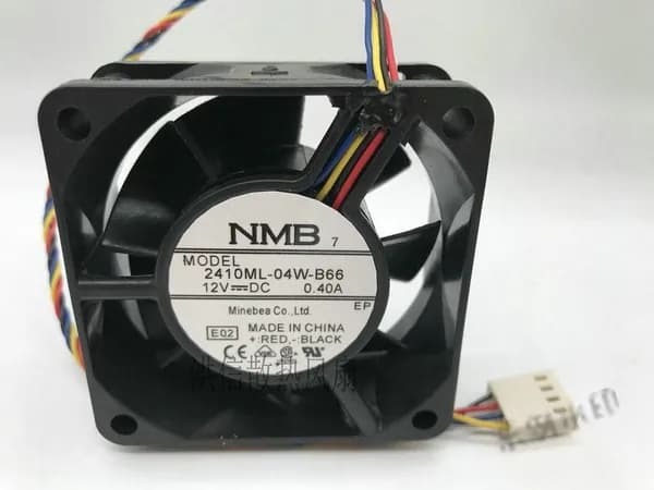 NMB 2410ML-04W-B66 6025 DC12V 0.40A 6cm 4PIN 60*25MM Вентилятор охлаждения