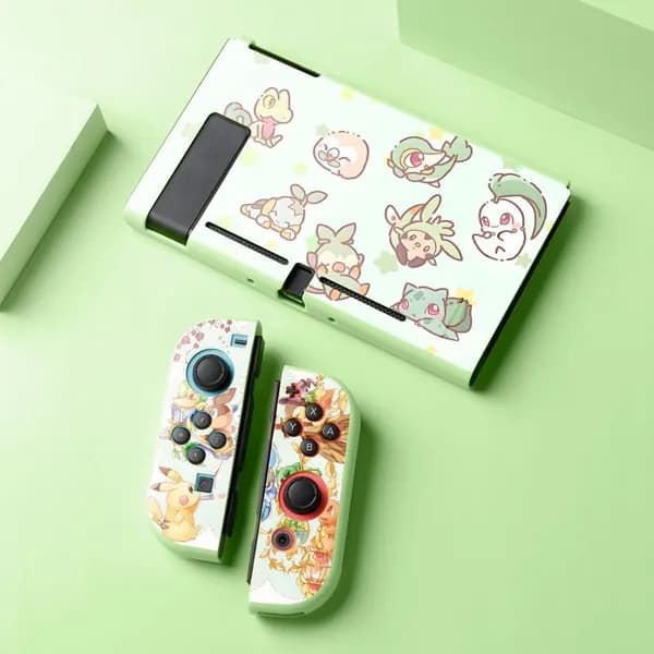 Матовый мягкий чехол из ТПУ для Nintendo Switch разборный силиконовый чехол с дизайном Покемон