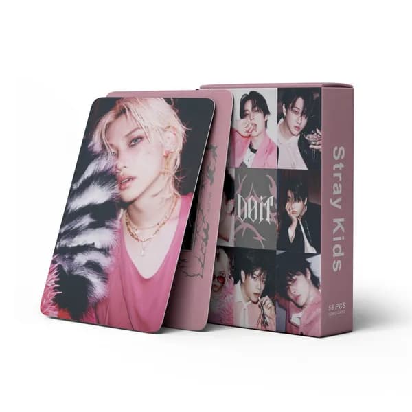 KPOP 55pcs/Box Stray Kids голографические фотокарточки DO IT KPOP лазерные LOMO карты