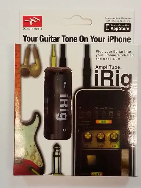Адаптер для подключения электрогитары к смартфону iRig (гитарный интерфейс) в подарочной упаковке