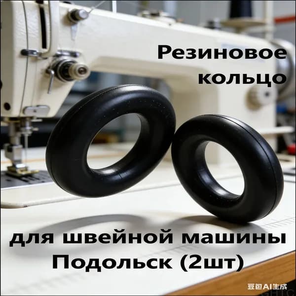 GEALFIS Резиновое кольцо для моталки швейной машины 15х27.5 мм, 2 шт, для Подольск, Чайка, Brother, Singer, Janome, замена изношенного колесика