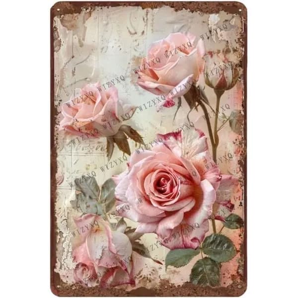Винтажная металлическая табличка 20x30cm
