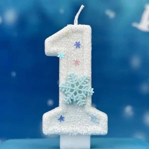 Свечи для торта цифра 0, цифра 1, 7 см