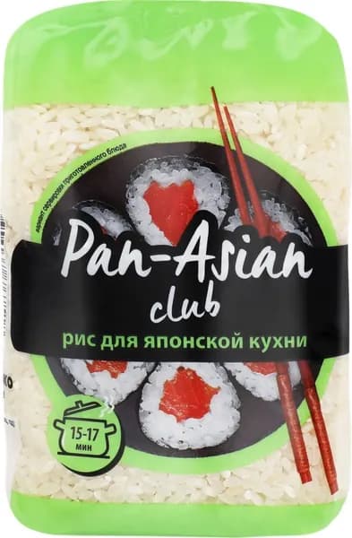 Рис PAN-ASIAN для японской кухни, для суши (Россия) 500г