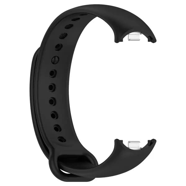 Силиконовый ремешок для Xiaomi MiBand 10/9, Спортивный ремешок для Mi Band 8, Металлические соединители