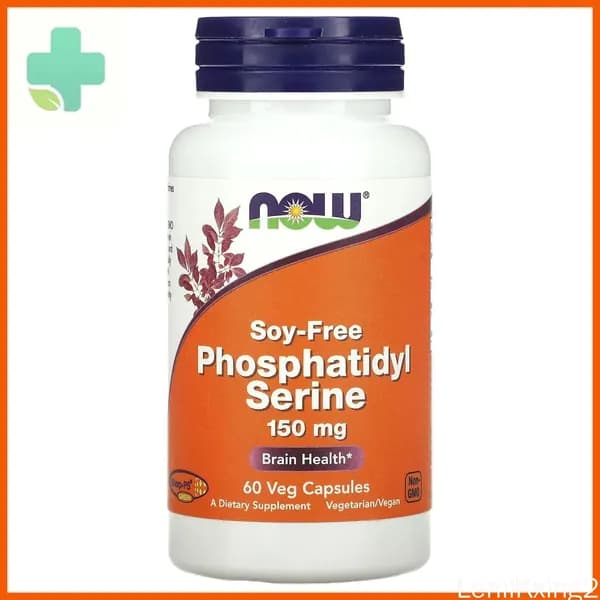NOW Foods, Soy-Free Phosphatidyl Serine, Без сои, 150 мг, 60 вегетарианских капсул