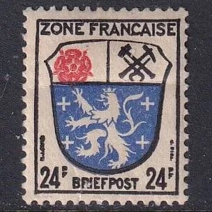 Французская зона в Германии 1945 24ф