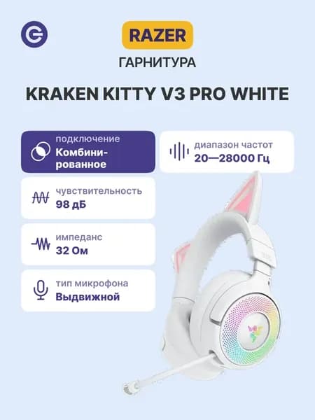 Гарнитура игровая Kraken Kitty V3 Pro (RZ04-05170400-R3M1)
