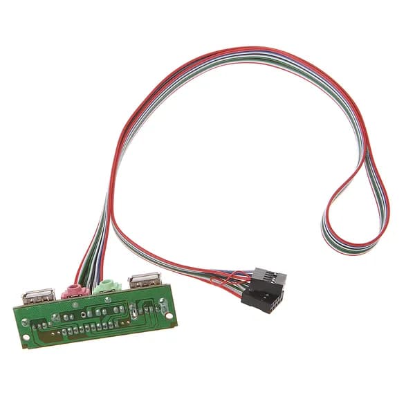(1 шт.) USB + передний аудиокабель (03)