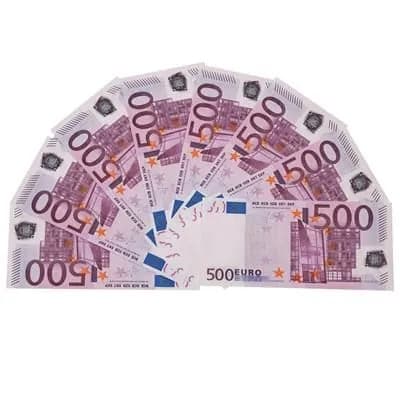 Деньги банка приколов КНР 500 евро, имитация настоящих денег